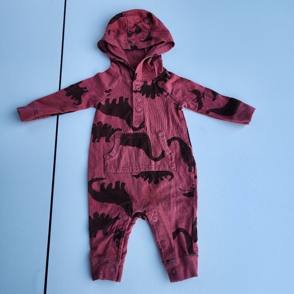 Lot of 3 Carter's Cat Jack NewBorn Baby Long Sleeve Sleepers Footless Red NB - Picture 2 of 10